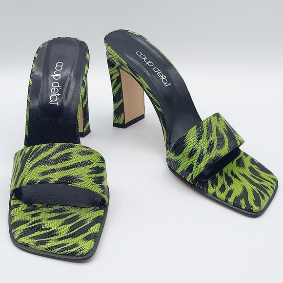 Coup D'Etat Made In Spain Leather Slip On Sandals Women's Size 10B - Picture 1 of 10